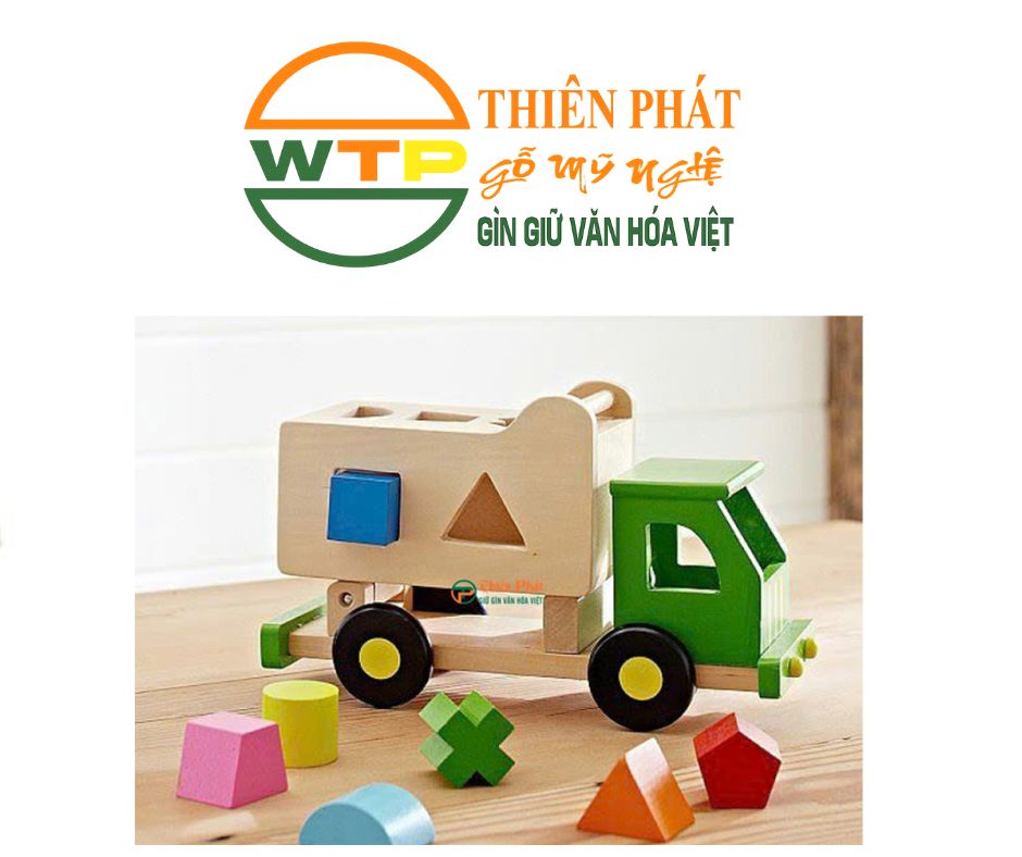Montessori Wooden Stacking and Shape Sorting Toy