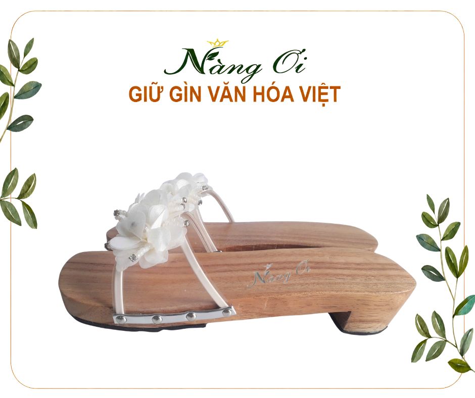 guốc gỗ bá kiến cao 3cm