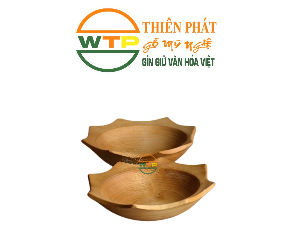 Bát Gỗ Hình Cánh Hoa Sen