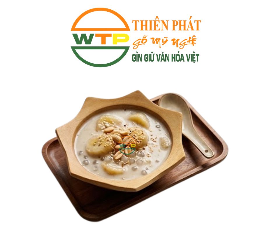Bát Gỗ Hình Cánh Hoa Sen làm hoàn toàn từ thủ công