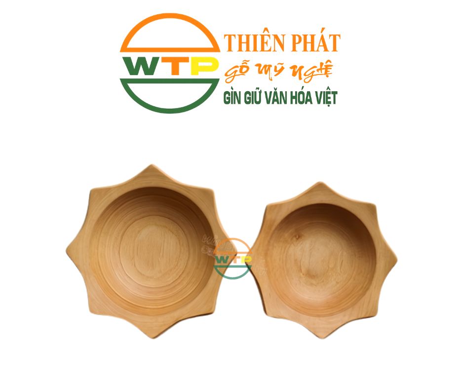 Bát Gỗ Hình Cánh Hoa Sen được làm từ gỗ tự nhiên
