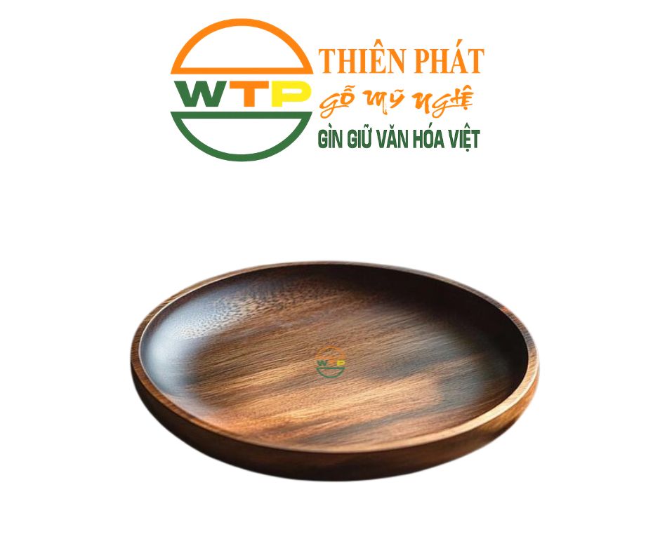 Khay Gỗ Hình Tròn