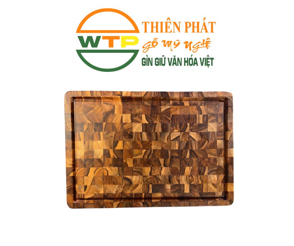 Thớt Gỗ Cao Cấp Hình Chữ Nhật