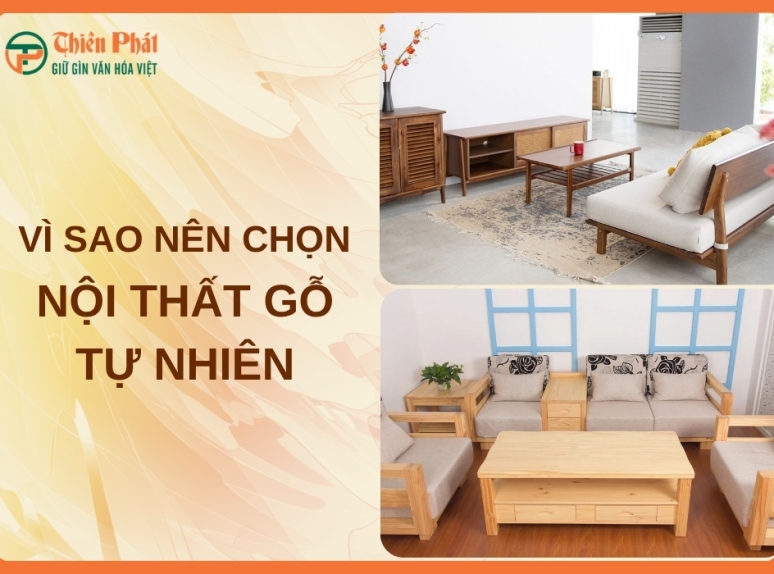 Vì sao nên chọn nội thất gỗ tự nhiên? Top lý do nên sở hữu