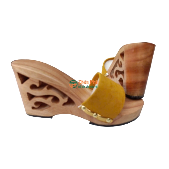 GUỐC GỖ CAO GÓT 10CM LỌNG HOA VĂN VN01