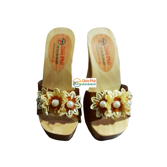 Guốc Gỗ Gót Trụ 12cm VN01