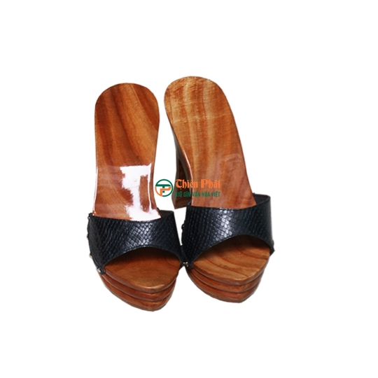 Guốc Gỗ Gót Trụ 12cm VN04