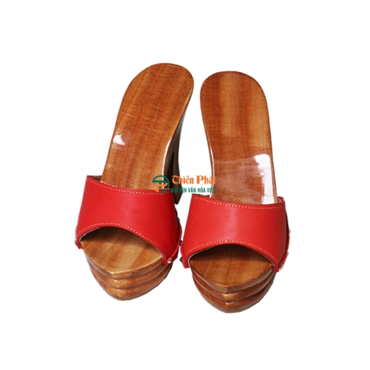 Guốc Gỗ Gót Trụ 12cm VN05