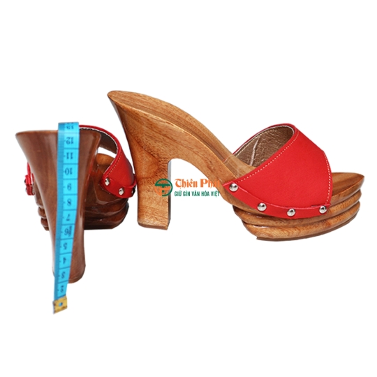 Guốc Gỗ Gót Trụ 12cm VN05