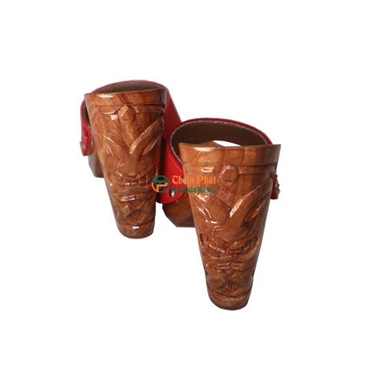 Guốc Gỗ Cao Gót 12cm Chạm Mặt Người Da Đỏ VN01