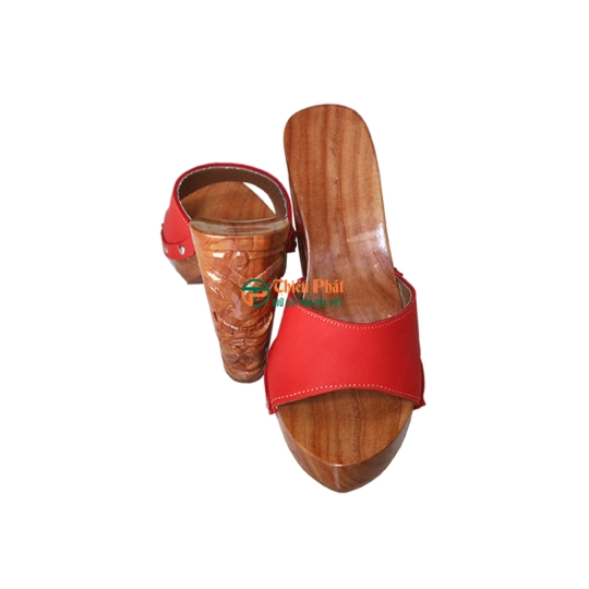 Guốc Gỗ Cao Gót 12cm Chạm Mặt Người Da Đỏ VN01