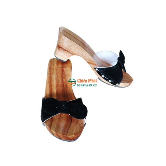 GUỐC GỖ CAO 7CM QUAI LỤA VN04