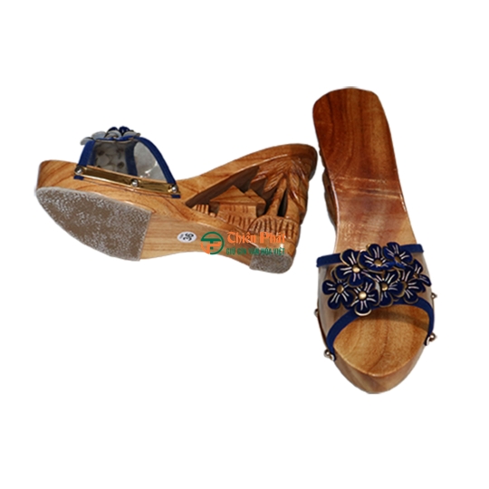 GUỐC GỖ CAO GÓT CHẠM KHẮC QUÊ HƯƠNG VN10