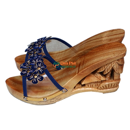 GUỐC GỖ CAO GÓT CHẠM KHẮC QUÊ HƯƠNG VN10
