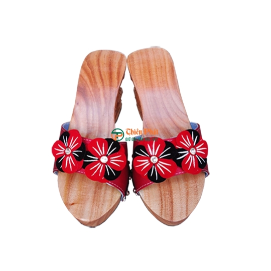 GUỐC GỖ CAO GÓT CHẠM KHẮC QUÊ HƯƠNG VN12