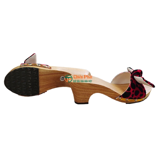 GUỐC GỖ CAO 7CM QUAI LỤA VN05