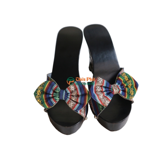 GUỐC GỖ CAO GÓT 9CM LỌNG HOA VĂN VN01