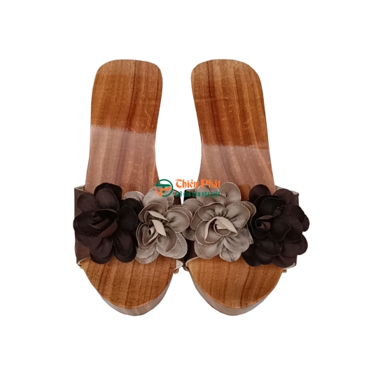 GUỐC GỖ CAO GÓT 9CM LỌNG HOA VĂN VN03