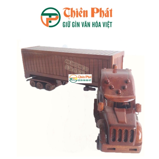 Mô hình gỗ xe Container 40 feet  