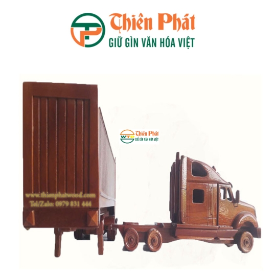 Mô hình gỗ xe Container 40 feet  