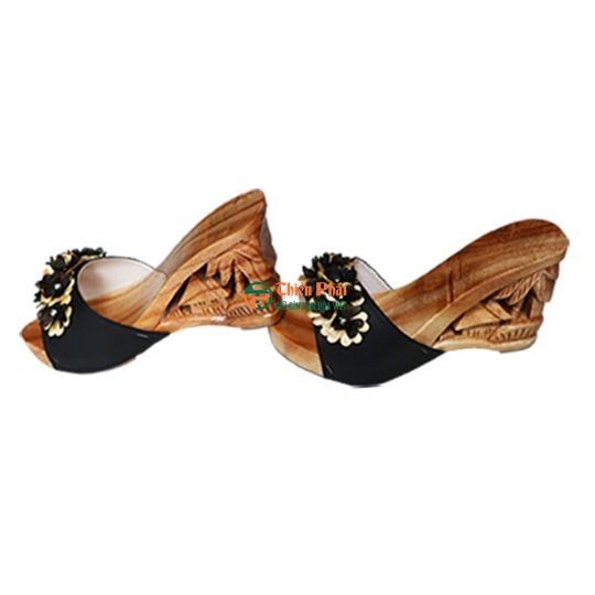 GUỐC GỖ CAO GÓT CHẠM KHẮC QUÊ HƯƠNG VN09