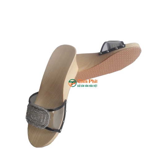 Guốc Gỗ Cao Gót Đế Xuồng 7cm VN01