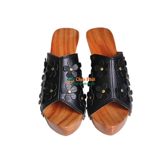 GUỐC GỖ CAO GÓT CHẠM KHẮC QUÊ HƯƠNG VN06