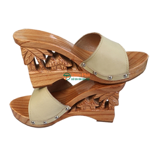  GUỐC GỖ CAO GÓT CHẠM KHẮC QUÊ HƯƠNG VN04