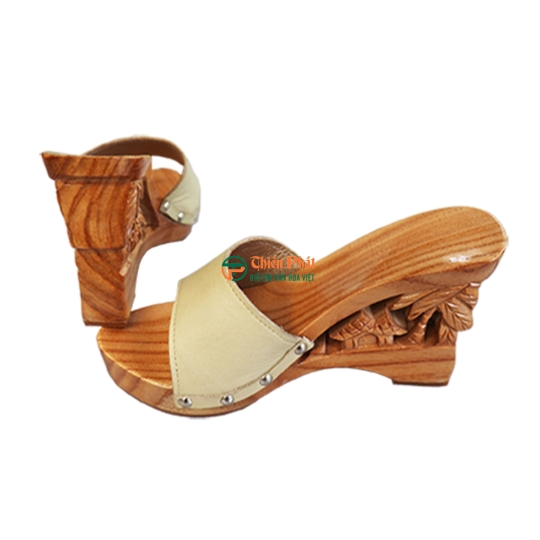  GUỐC GỖ CAO GÓT CHẠM KHẮC QUÊ HƯƠNG VN04