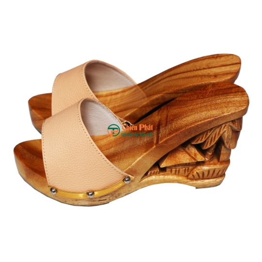 GUỐC GỖ CAO GÓT CHẠM KHẮC QUÊ HƯƠNG VN02