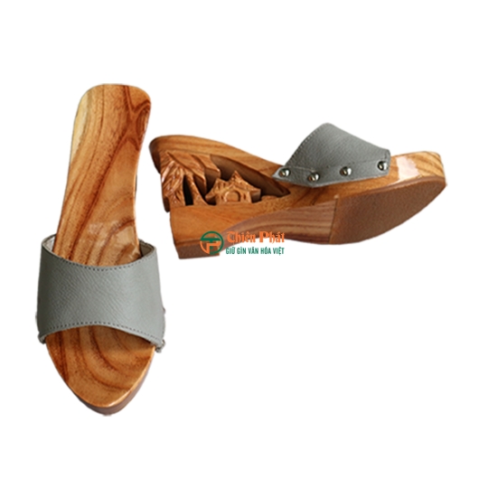  GUỐC GỖ CAO GÓT CHẠM KHẮC QUÊ HƯƠNG VN03