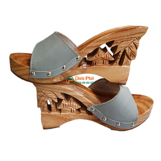  GUỐC GỖ CAO GÓT CHẠM KHẮC QUÊ HƯƠNG VN03
