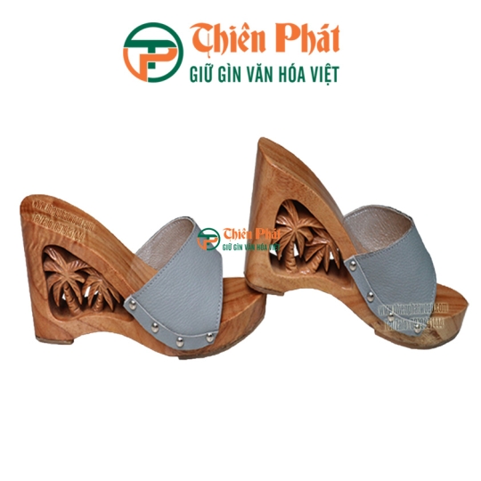  GUỐC GỖ CAO GÓT CHẠM KHẮC QUÊ HƯƠNG VN13