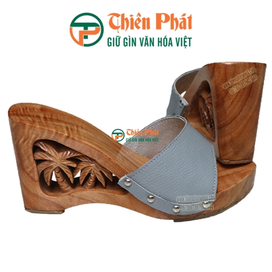  GUỐC GỖ CAO GÓT CHẠM KHẮC QUÊ HƯƠNG VN13