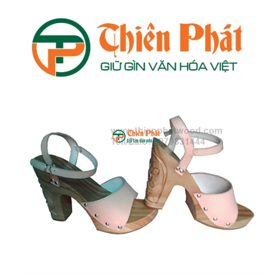 Guốc Gỗ Quai Hậu Chạm Mặt Người Da Đỏ VN01