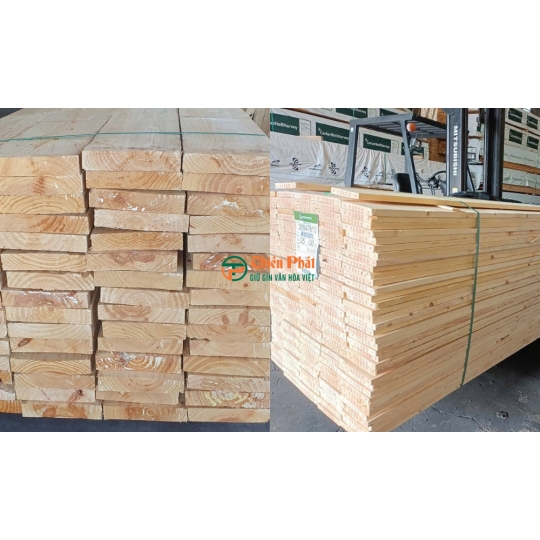 Gỗ thông xẻ sấy nhập khẩu