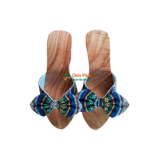 GUỐC GỖ CAO GÓT 9CM CHẠM HOA VN07