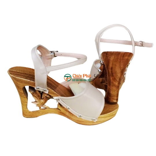 Guốc Gỗ Quai Hậu Chạm Phượng Hoàng VN01