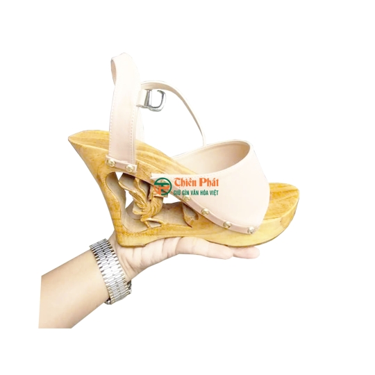 Guốc Gỗ Quai Hậu Chạm Phượng Hoàng VN01