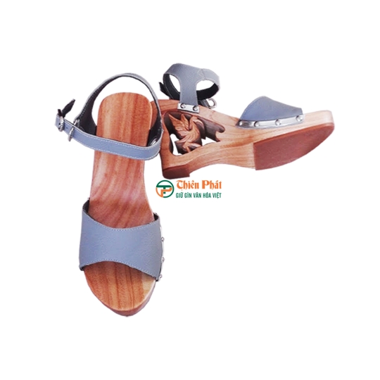 Guốc Gỗ Quai Hậu Chạm Phượng Hoàng VN03