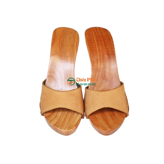 Guốc Gỗ Cao Gót 10cm Chạm Phượng Hoàng VN04