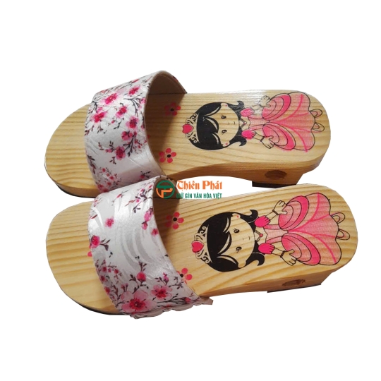 Guốc Gỗ Trẻ Em Họa Tiết Dễ Thương – Bé Mang Là Mê