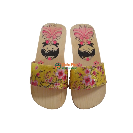 Guốc Gỗ Trẻ Em Họa Tiết Dễ Thương VN03