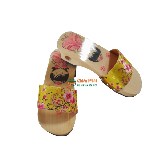 Guốc Gỗ Trẻ Em Họa Tiết Dễ Thương VN03