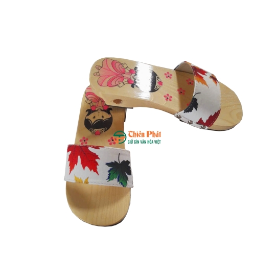 Guốc Gỗ Trẻ Em Họa Tiết Dễ Thương VN04