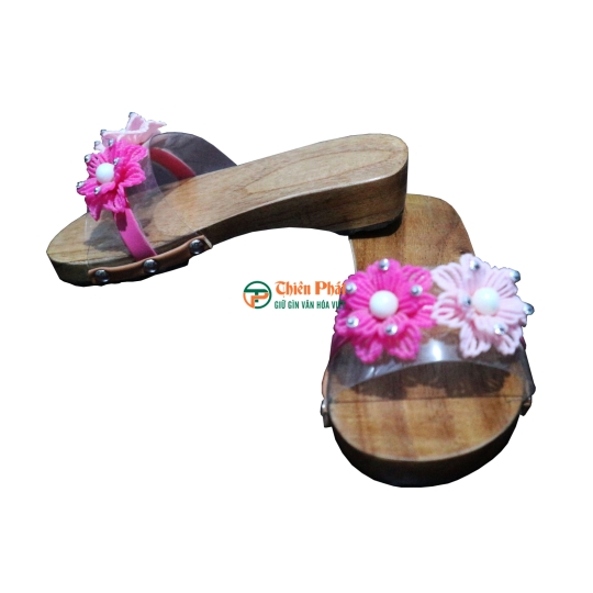 Guốc Gỗ Trẻ Em Họa Tiết Dễ Thương VN06