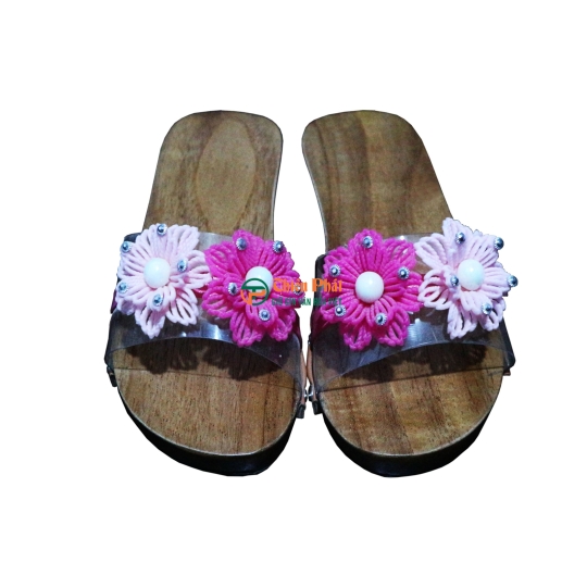 Guốc Gỗ Trẻ Em Họa Tiết Dễ Thương VN06