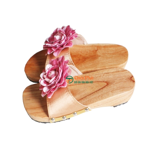 Guốc Gỗ Trẻ Em Họa Tiết Dễ Thương VN11