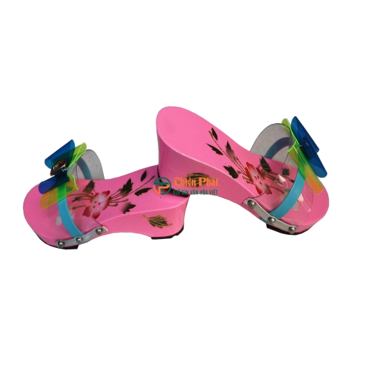 Guốc Gỗ Trẻ Em Họa Tiết Dễ Thương VN13