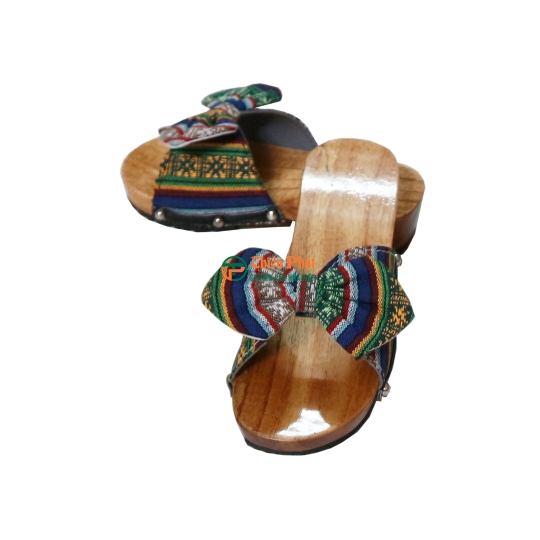 Guốc Gỗ Trẻ Em Họa Tiết Dễ Thương VN14